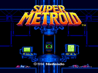 Super Metroid Legacy Title Screen